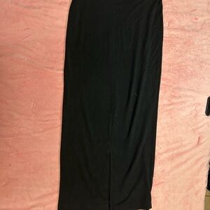 Elegant Black Maxi Skirt